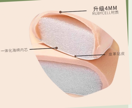 新型显若Rubycell粉扑化妆棉